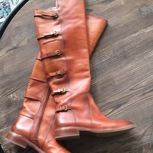 Gianni Bini Leather Womens Riding Boots Sz 5.5